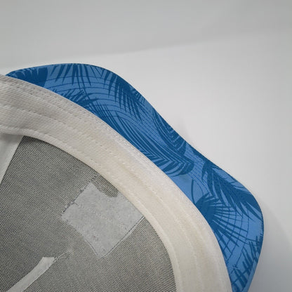 Jug Mountain Ranch Snapback Trucker Hat Blue One Size Mesh Back Pukka