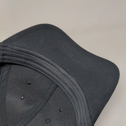 Brundage Mountain Stryder Snapback Hat Black OSFM Vent Holes Otto