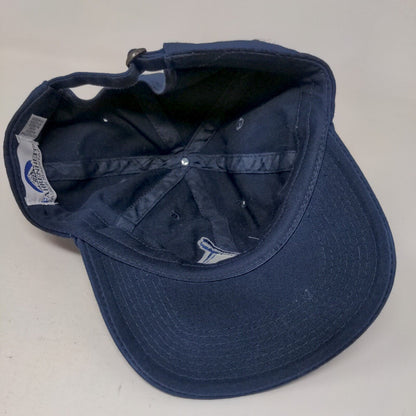 Peak CM Construction Management Slideback Hat Blue One Size Adjustable Cotton