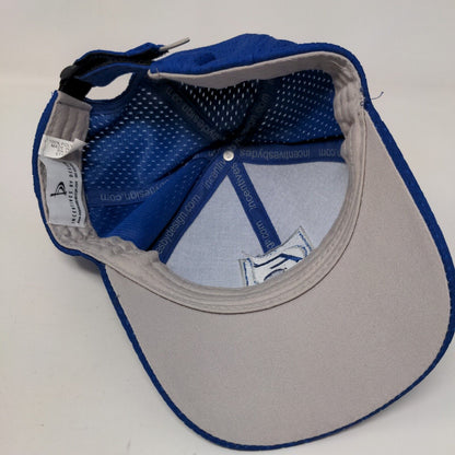F Logo Strapback Hat Blue One Size Adjustable Embroidered Incentives by Design