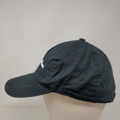 Champion Slideback Hat Black OSFA Adjustable Embroidered 6 Panel Cotton