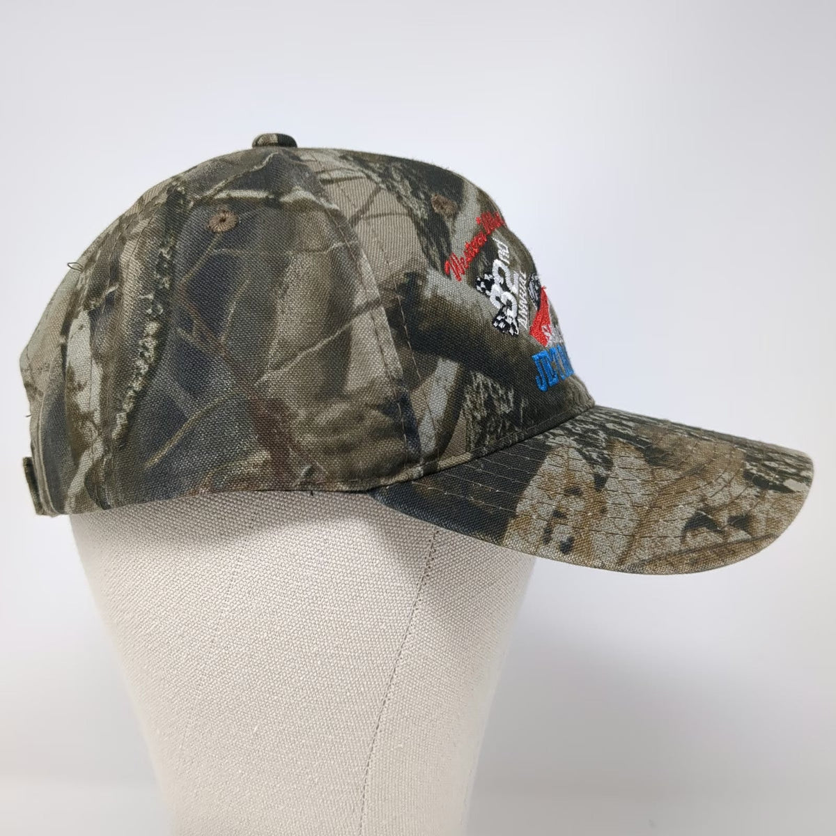 Port Authority Baseball Cap Brown One Size Camo Salmon River Jet Boat Races hat