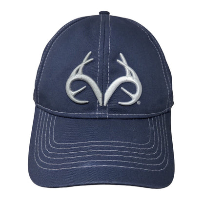 Realtree Outfitters Snapback Hat Blue One Size Embroidered 6 Panel