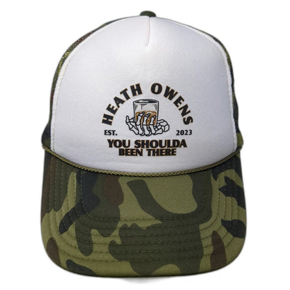 Otto Trucker Hat One Size Green Camo Snapback Mesh You Shoulda Been There hat
