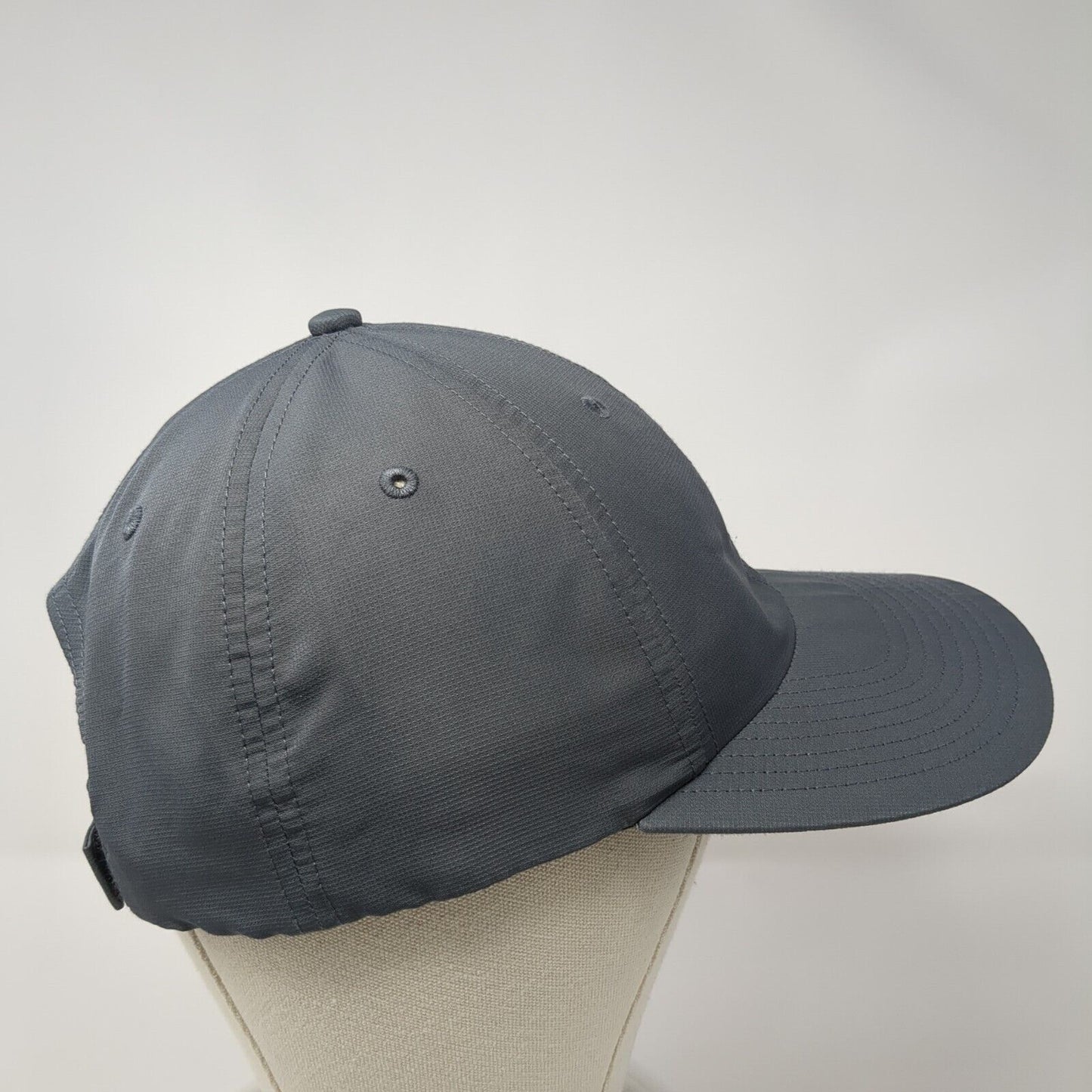 Richardson Strapback Hat Gray One Size Embroidered Logo Adjustable
