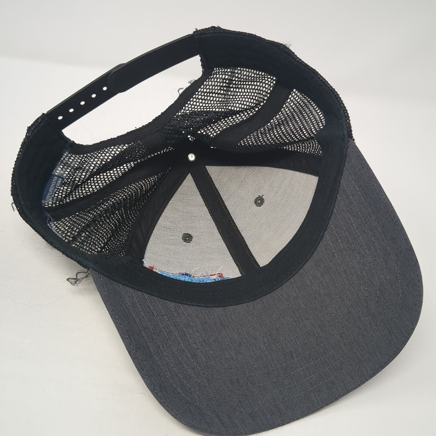 Conflict At Carver Champion Snapback Trucker Hat Gray One Size Mesh Back