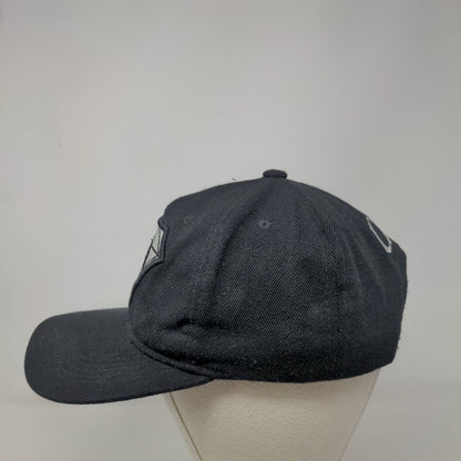 Cali Bear Snapback Hat Black One Size Adjustable Embroidered 6 Panel