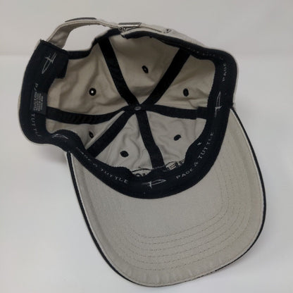 Helena Slideback Hat Tan One Size 6 Panel Embroidered Page & Tuttle