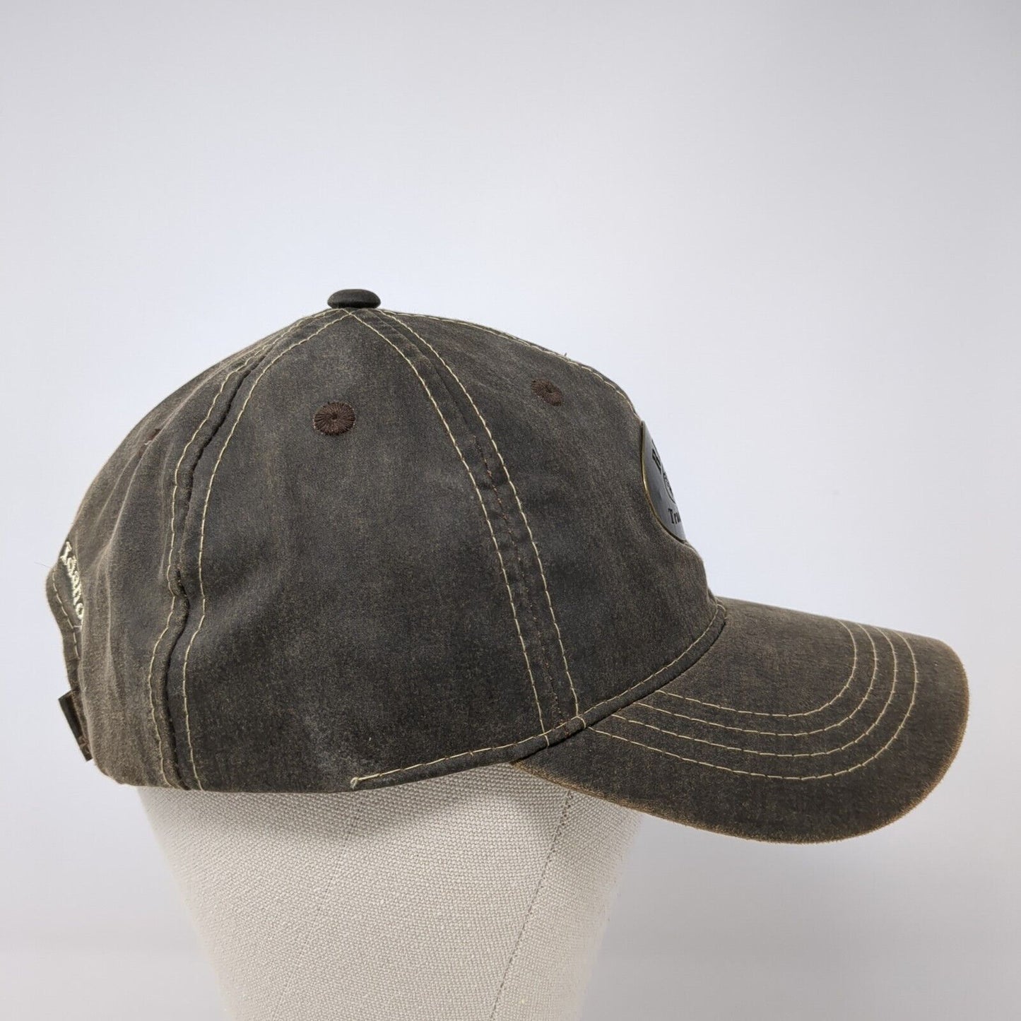 RED'S Trading Post Oldest Gun Shop in Idaho Strapback Hat Brown OS Adjustable