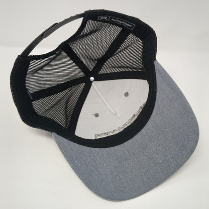Bulldog Equipment Snapback Trucker Hat Gray One Size Mesh Back Adjustable