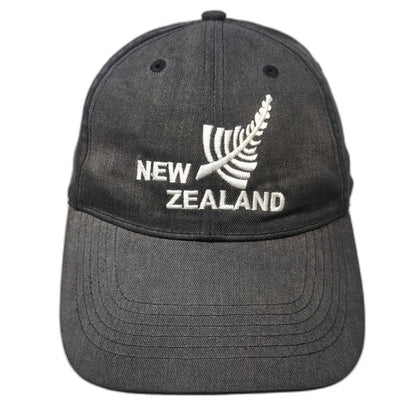Baseball Cap Gray One Size New Zealand Silver Fern Embroidered Hat Strapback