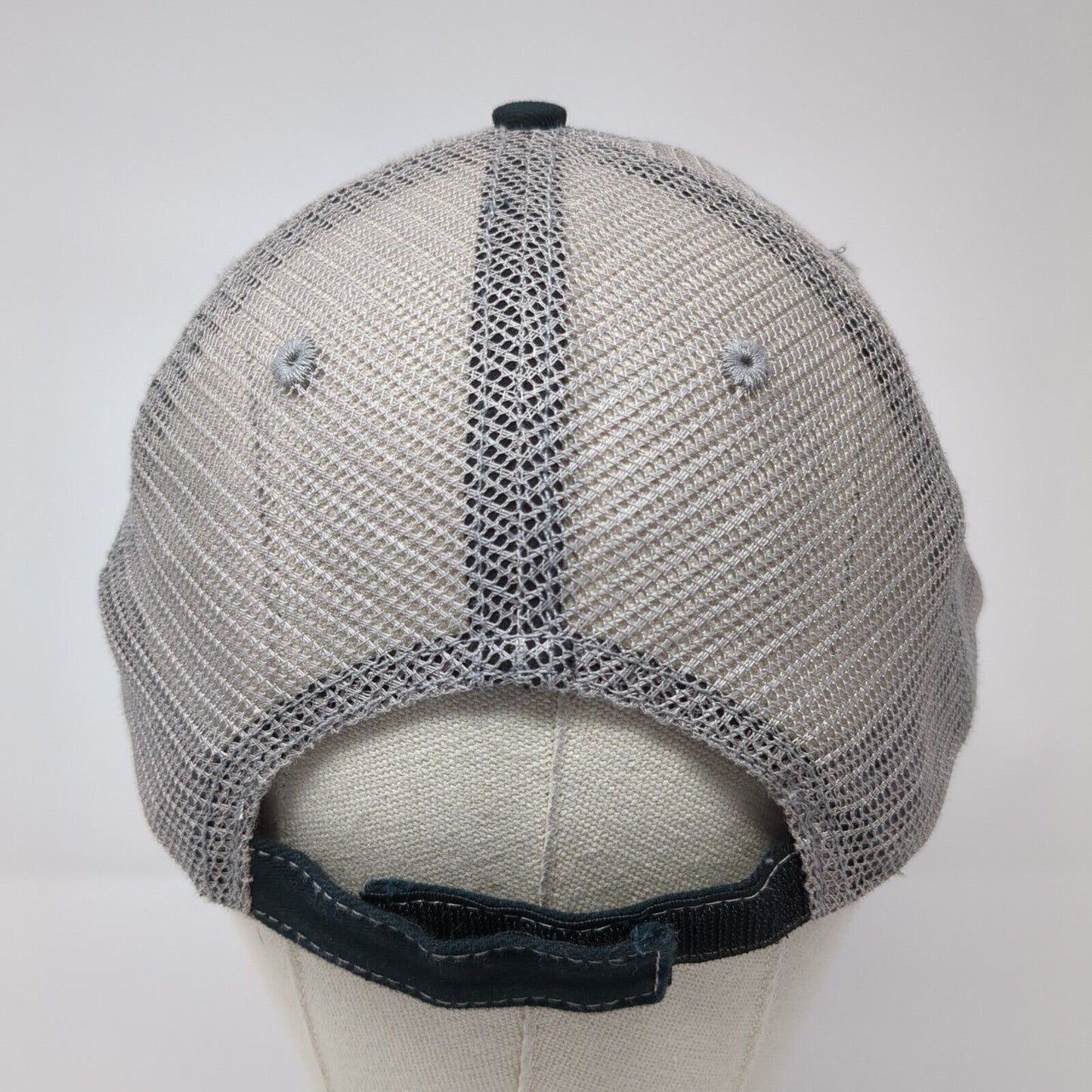 Yellowstone Dutton Ranch Strapback Trucker Hat Black One Size Mesh Back