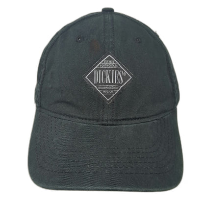 Dickies Baseball Cap Black One Size Strapback Williamson-Dickie Arched Logo Hat