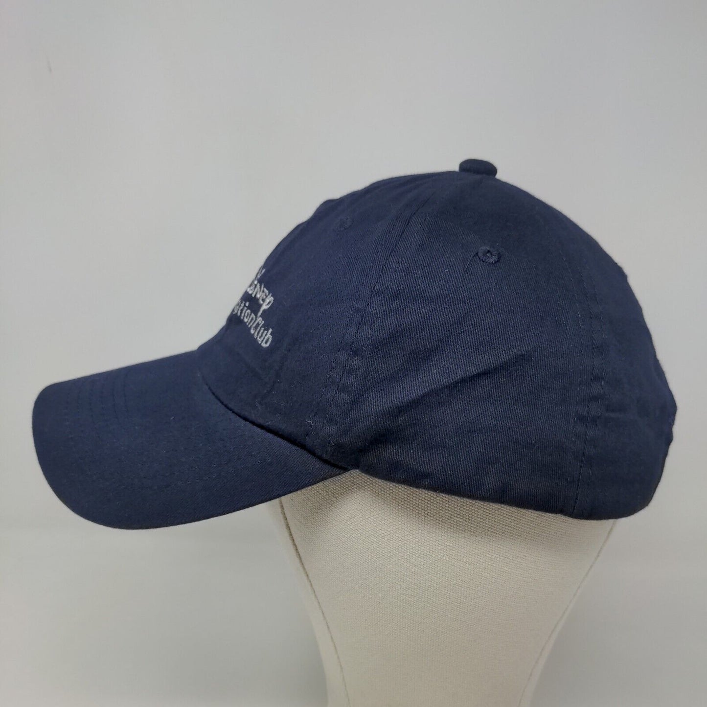 Disney Parks Men's Slideback Hat Blue Vacation Club Member Embroidered Logo