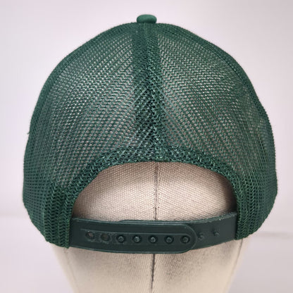 American Needle Trucker Hat Green One Size Miller High Life Mesh Snapback Rope
