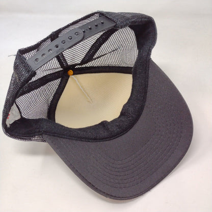 Annie's Army Snapback Rope Trucker Hat Black OSFM Mesh Back Otto