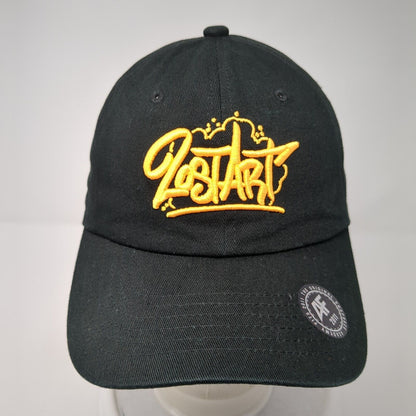 Academy Fits Slideback Hat Black One Size Adjustable Embroidered Art