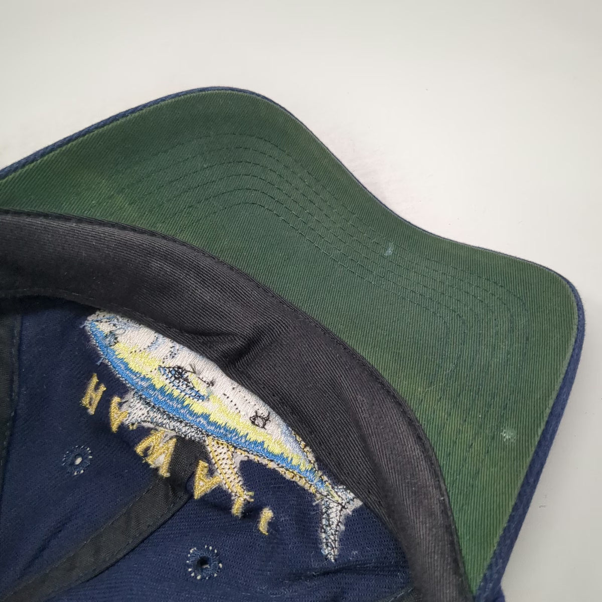 Hawaiian Headwear Baseball Cap Blue One Size Hawaii Ahi Tuna Fishing Hat