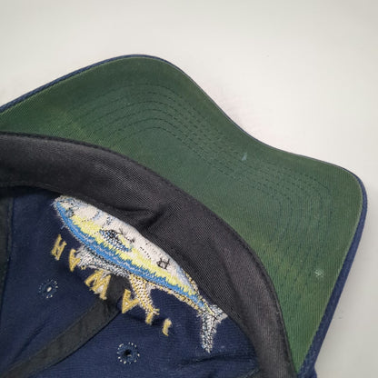 Hawaiian Headwear Baseball Cap Blue One Size Hawaii Ahi Tuna Fishing Hat