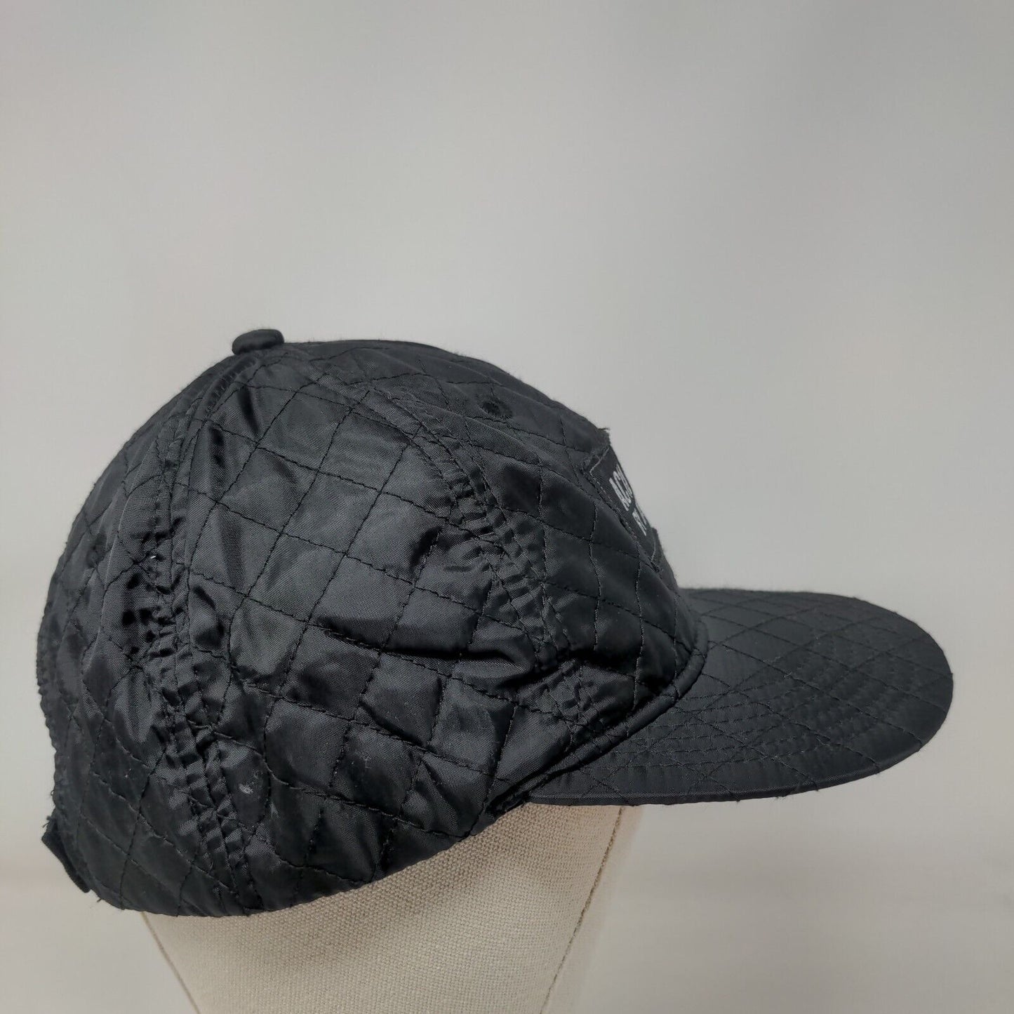 Acid Cigars By Drew Estate Patch Strapback Hat Black OSFA Quilted Adjustable