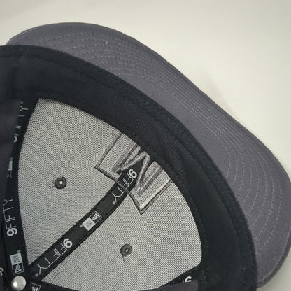 New Era Snapback Gray One Size Hat Method Studio M Logo 9FIFTY Cotton Flat Brim