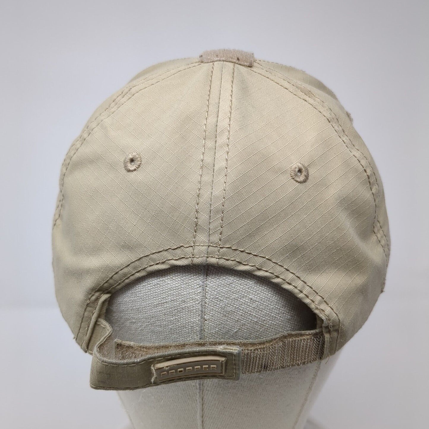 Propper Strapback Hat Tan One Size Adjustable Solid 6 Panel Vent Holes