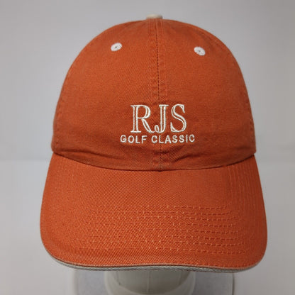 RJS Golf Classic Slideback Hat Orange One Size Adjustable Fahrenheit