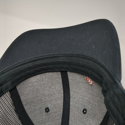 Healthwise Snapback Mesh Back Trucker Hat Black One Size Solid 6 Panel