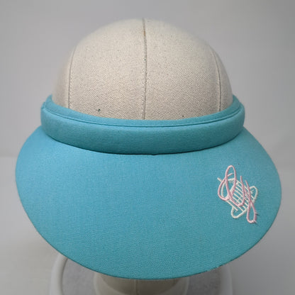 Unbranded Clip On Visor Hat Blue One Size Solid Embroidered Outdoor