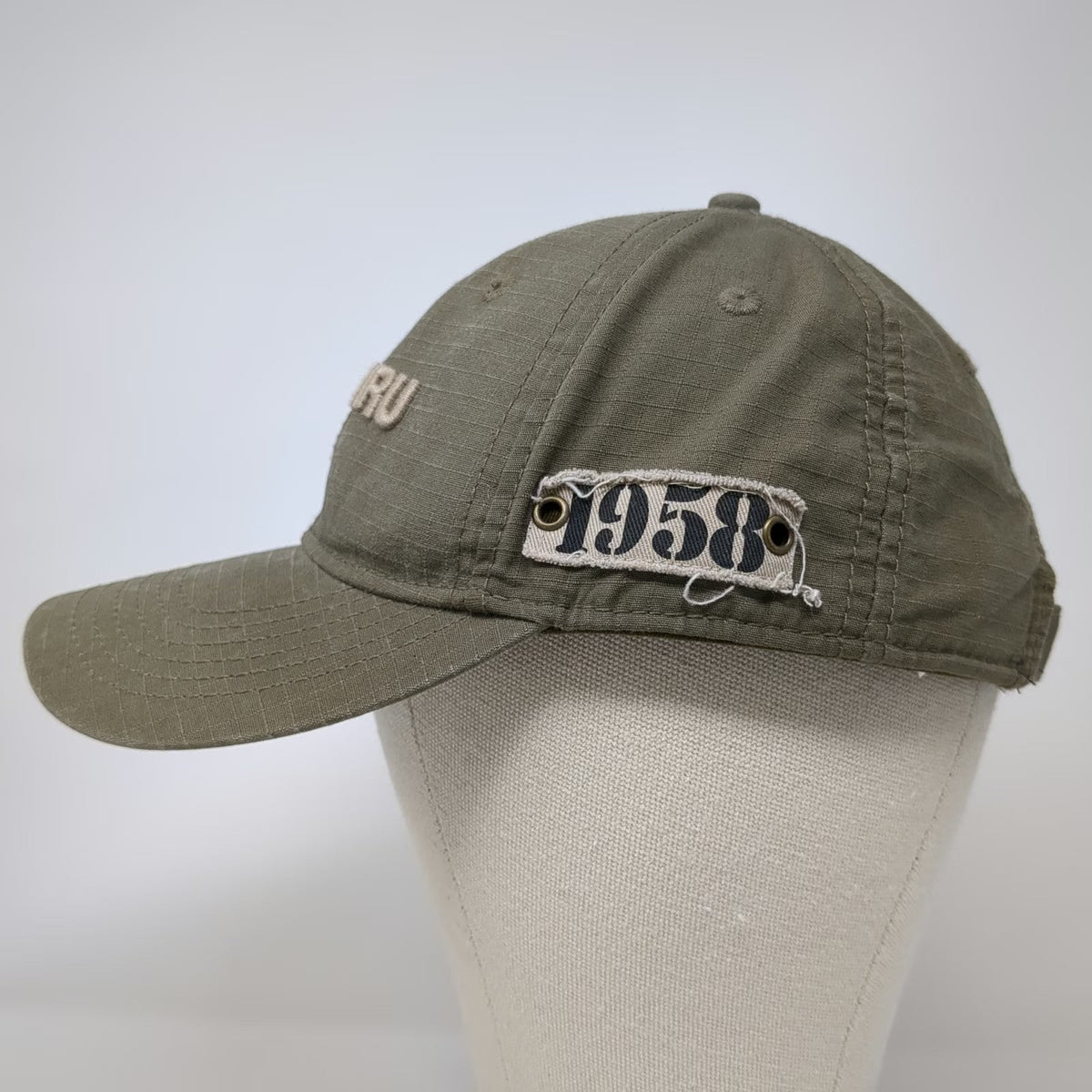 Overland Subaru Green Baseball Cap One Size Ripstop 1958 Patch Strapback Hat