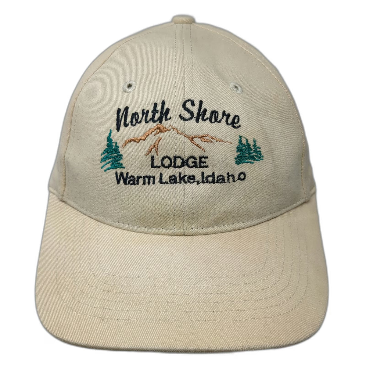 Richardson Baseball Cap Beige One Size North Shore Lodge Warm Lake Idaho Hat