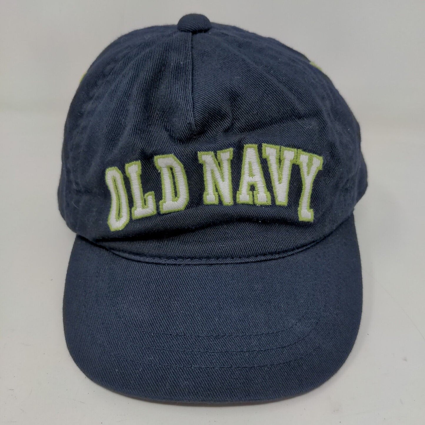 Old Navy Boy's Stretchy Hat Blue Size Small Embroidered Logo 100% Cotton