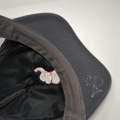 Elephant Snapback Trucker Hat Gray One Size Adjustable Mesh Back Paramount