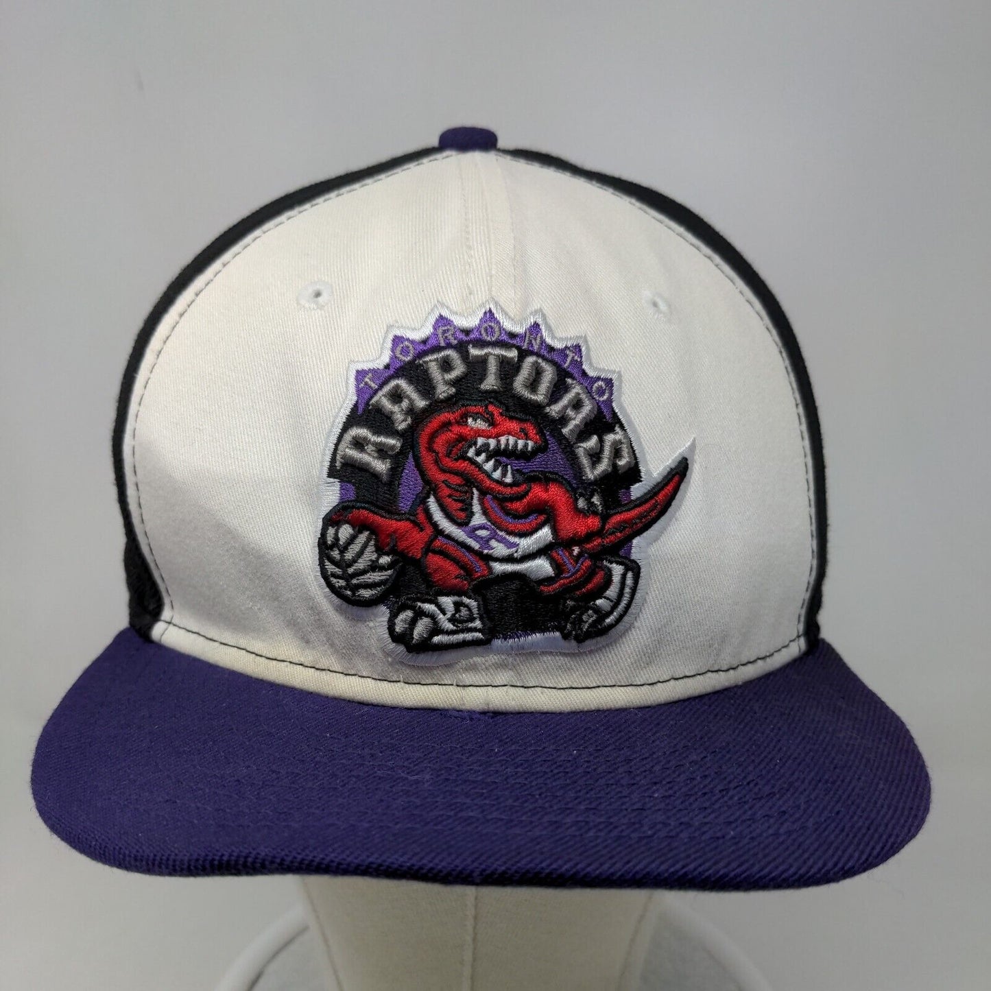 New Era Men's Snapback Flat Bill Hat Multicolor OSFM Toronto Raptors Hardwood