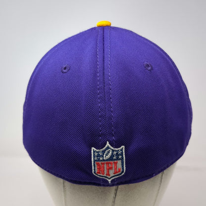Minnesota Vikings NFL Reebok Cap Purple XL Onfield Stretch Fit Curved Brim Logo