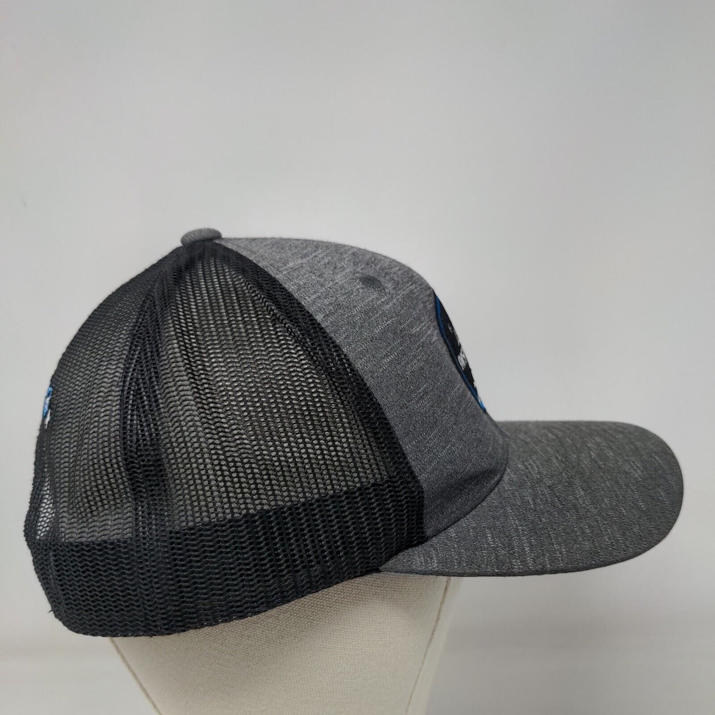 Inspiration Snapback Mesh Back Trucker Hat Gray One Size Embroidered