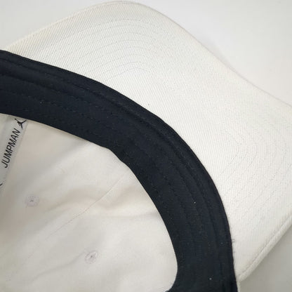 Jordan Baseball Cap White One Size Strapback Tonal Jumpman Logo Embroidered Hat