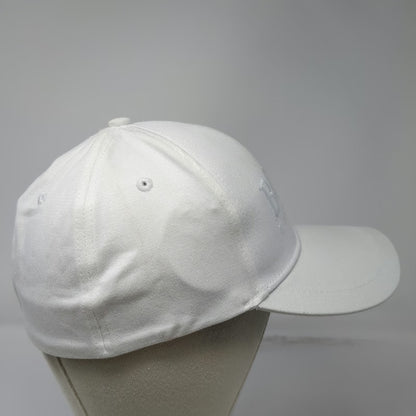 Hugo Boss Baseball Cap White One Size Tonal Logo Embroidery Stretch Fit Hat