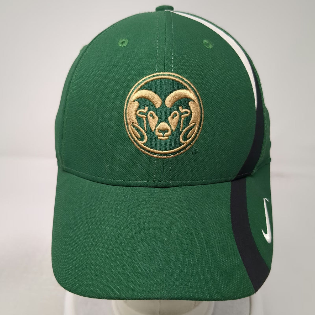 Nike Colorado State Rams NCAA Green Gold One Size Cap Dri-Fit Legacy 91 Logo Hat