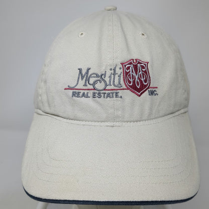 Ultra Club Baseball Cap Beige One Size Strapback Mesiti Real Estate Cotton Hat