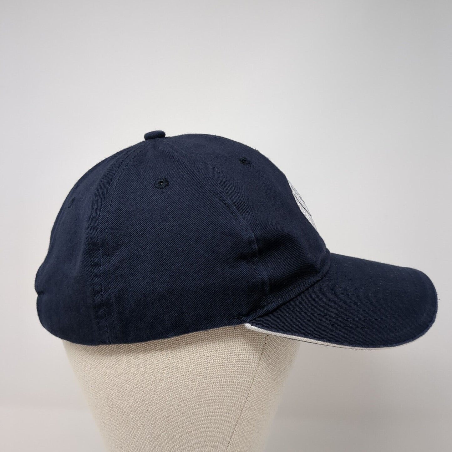 Quake City Caps Slideback Baseball Cap Blue One Size Adjustable Embroidered