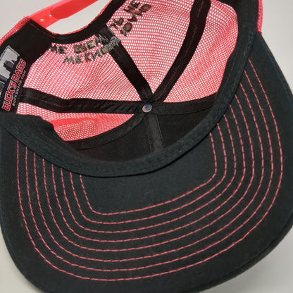 Buck's Bags Trucker Hat Black Red Idaho Farm Bureau Insurance One Size Snapback