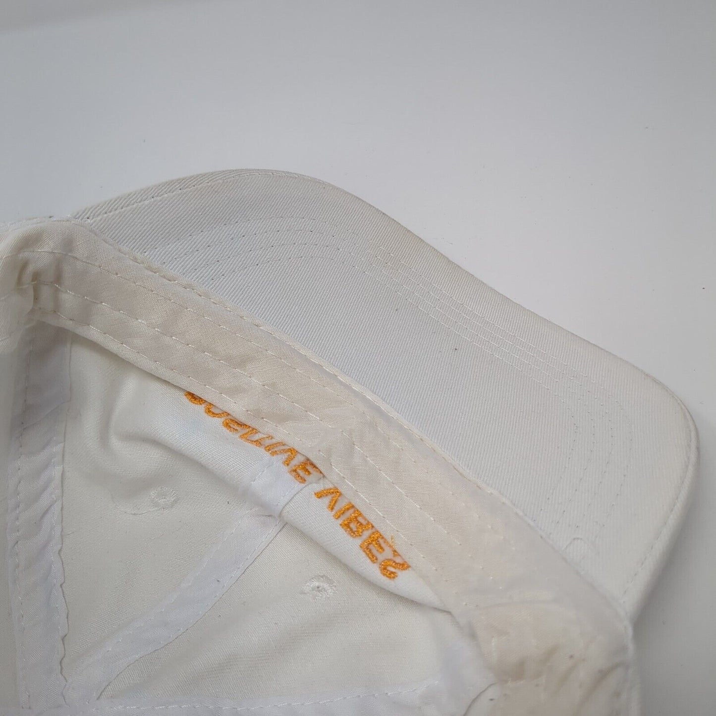 Positive Vibes Slideback Hat White One Size Adjustable Embroidered