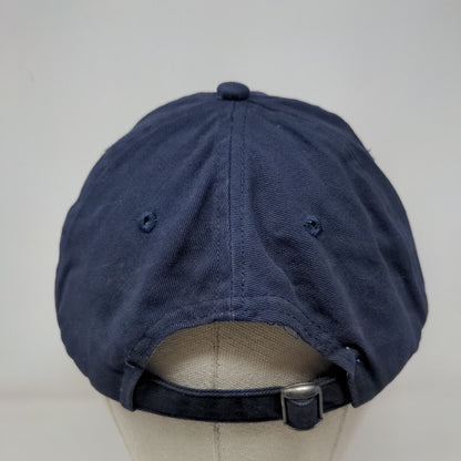 Anvil Slideback Hat Blue One Size Adjustable Solid 6 Panel Blank