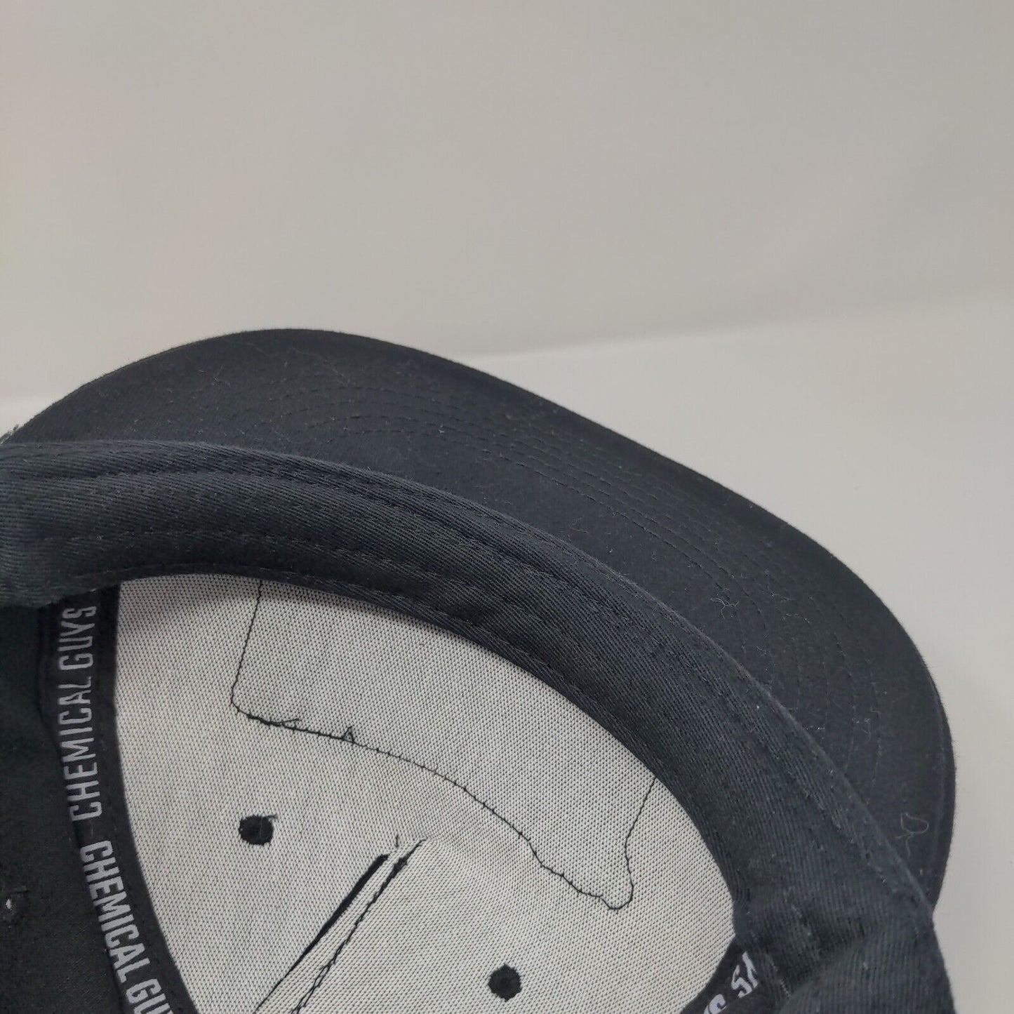 Chemical Guys Patch Snapback Hat Black One Size Adjustable Vent Holes