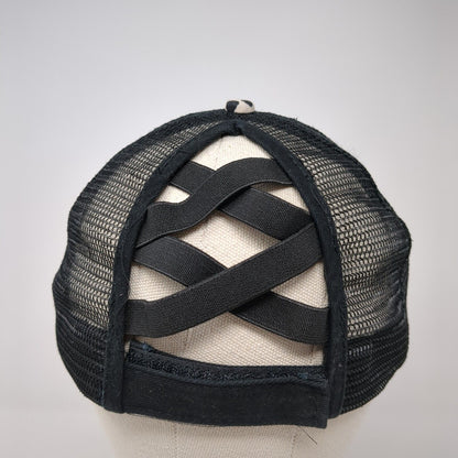 Unbranded Strapback Trucker Hat Multi One Size Ponytail Dalmatian