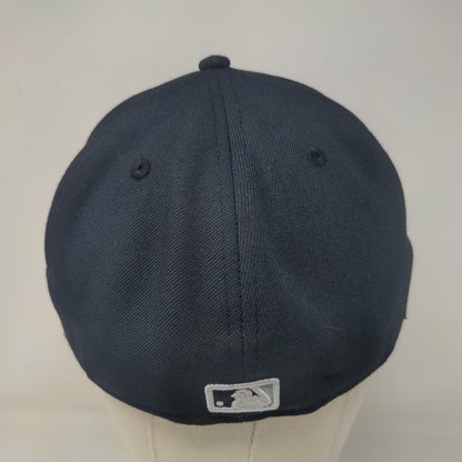 New Era Men's Fitted Hat Blue 7 1/4 Embroidered New York Yankees Logo 59Fifty