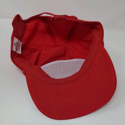 Idaho Peace Officers Memorial Strapback Rope Hat Red OSFA Solid Otto