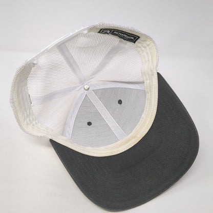 Richardson Snapback Trucker Hat Gray One Size Mesh Back Adjustable Blank