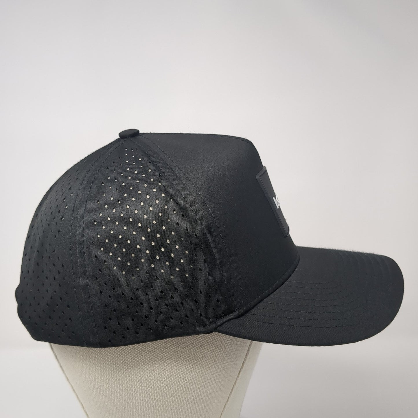 Hawx Patch Snapback Hat Black One Size Adjustable Laser Cut Outdoor